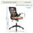 Mid-Back Mesh Task Office Chair with Height Adjustable Arms-685238989
