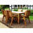 Faulkner 6 Seater Dining Set with Cushions and Parasol-653059278