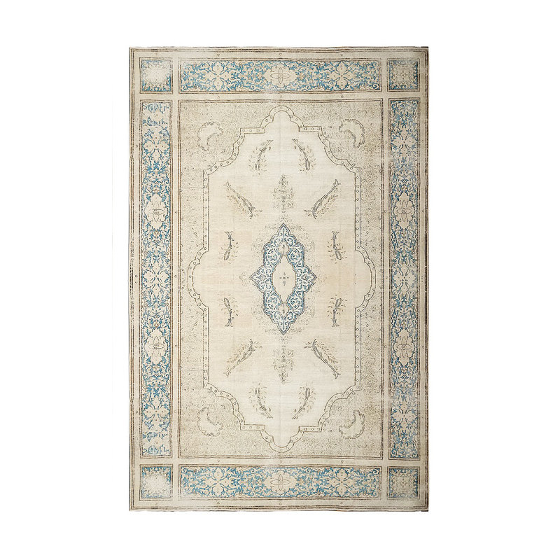 Tapis rectangulaire en laine 10 pi x 17 pi