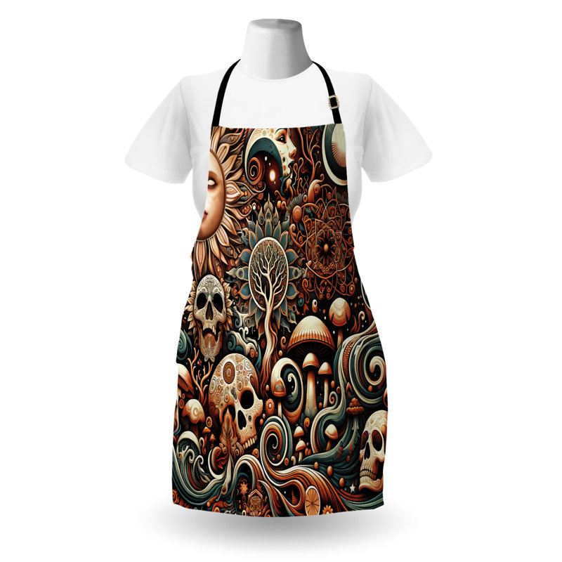 No Pattern Bib Apron