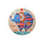 Tapis de bain antibactérien 100% polyester d'un diamètre de 55,1 pouces | Dessous antidérapant, hauteur des poils: 0,4 pouce, 700 grammes par mètre carré | Lavable à la machine, durable et élégant pour la sécurité et le confort de la salle de bain-1000999178