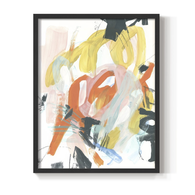 Trebuchet I, reproduction encadrée - bois massif, Noir, noir, noir, noir, H 21 po x l 17 po