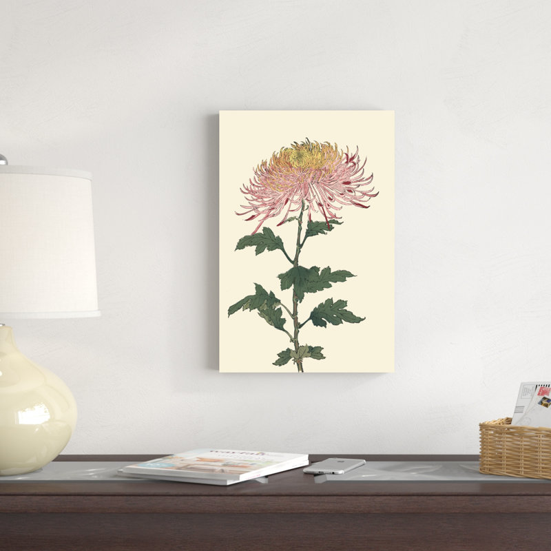 Chrysanthème bloc de bois II, H 18 po x l 12 po