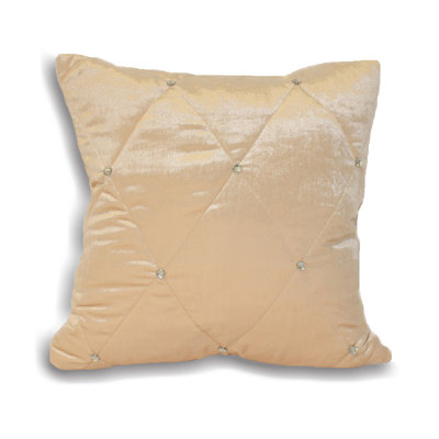 Geometric Cream Square Cushion