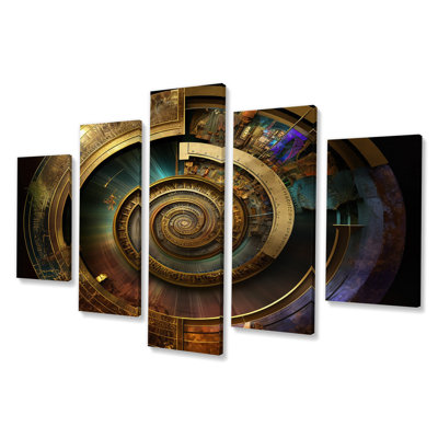 Regan - Astrologie sur toile, art mural - 5 panneaux