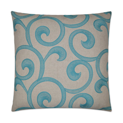 Hampton Scroll Damask Throw Pillow
