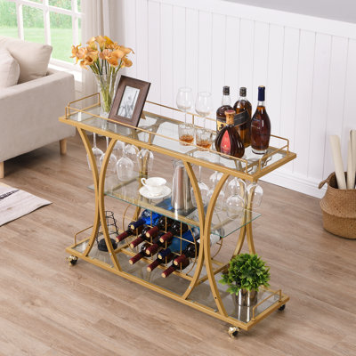 Forbin Metal Bar Cart