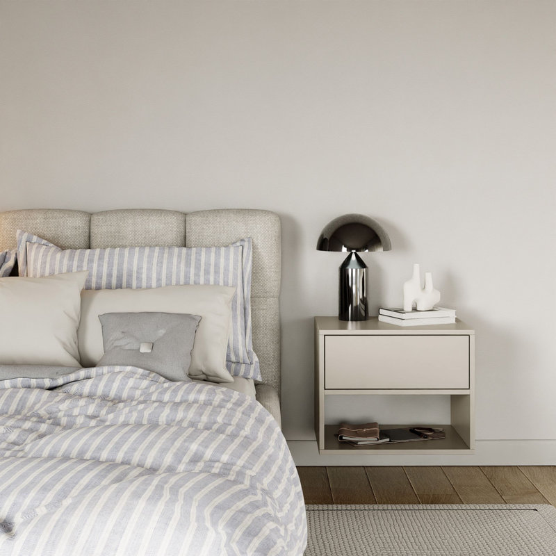 50cm W Manufactured Wood Bedside Table