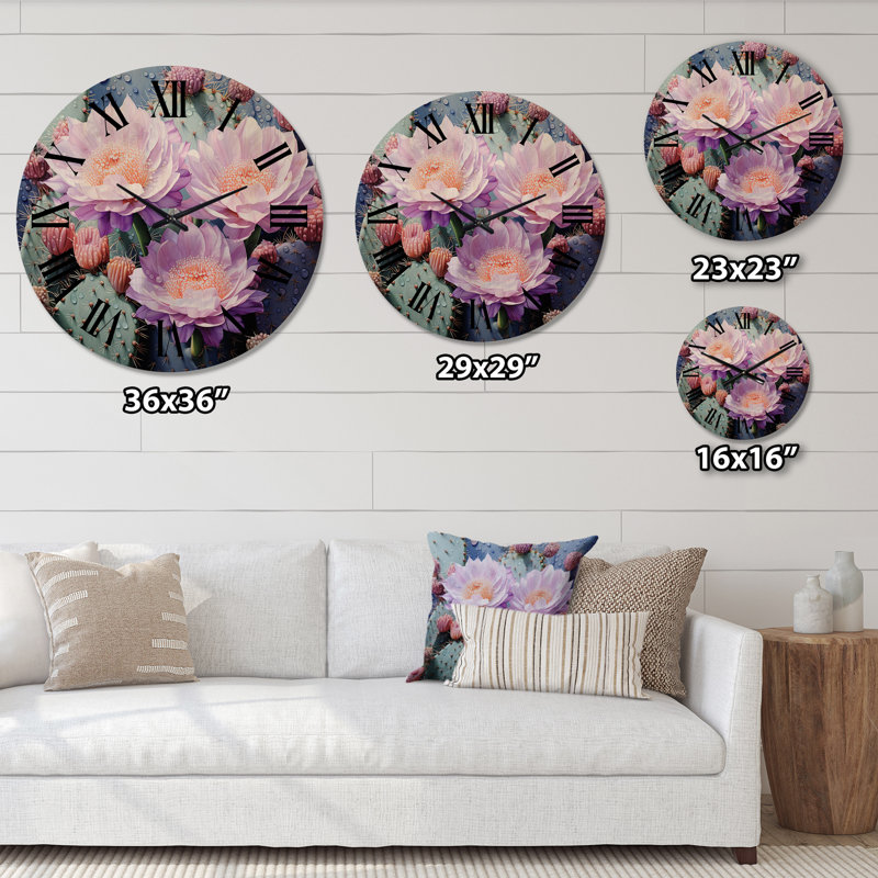 Horloge murale en bois massif Wyon, Petit