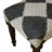 Covington Handmade Jute/Wool Black/Gray Checkered Accent Bench