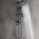Wall Mounted Exposed Shower Faucet with Anti-Scald Pressure Balance Valve