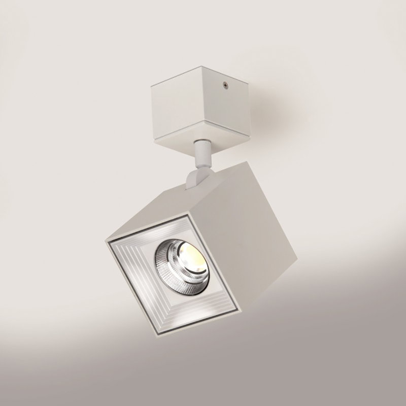 Dau 1-Light Ceiling Spot, Black Satin Aluminum