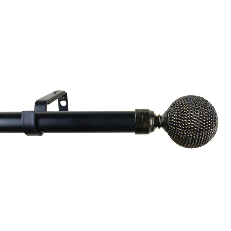 Tringle à rideaux simple réglable 1 po, 28 po - L 48 po, Bronze/Doré