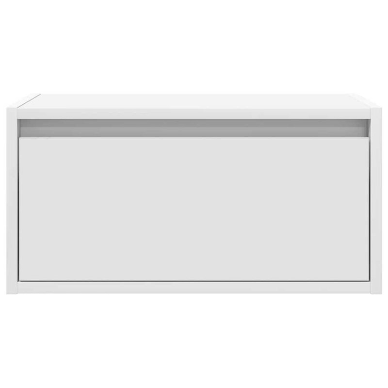 51cm W Manufactured Wood Bedside Table, White