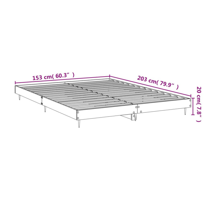 Loit Bed, White, 150 x 200cm