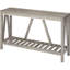 Console rustique, table d'entrée grise avec rangement, pour le couloir et le salon. Fabriqué en panneau de particules, il supporte jusqu'à 66 lb d'appartements de style A charmant