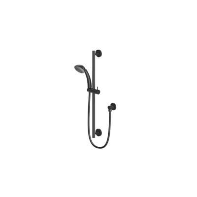 Z Collection 25" Slide Bar Handheld Shower Head Set with Flexible Hose - Matte Black
