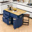 Ensemble d'îlot de cuisine avec rangement Adda-1016860025