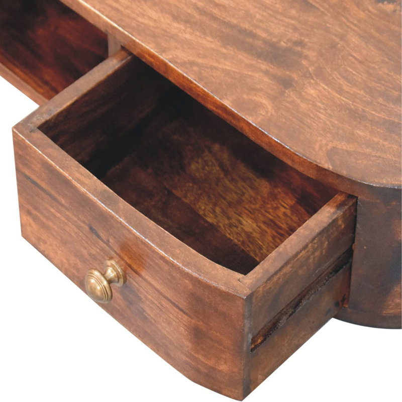 Wood Lunar 2-Drawer Floating Console