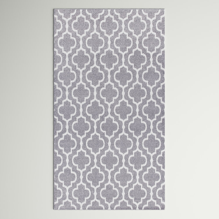 Tapis gris / blanc cassé Alkire Performance