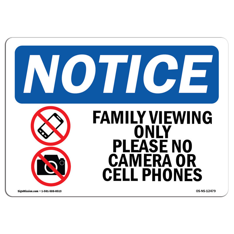 Affichage familial seulement s'il vous plaît aucun signe
