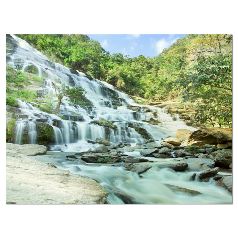 «Maeyar Waterfall Landscape», reproduction de photo sur toile tendue, H 8 po x l 12 po