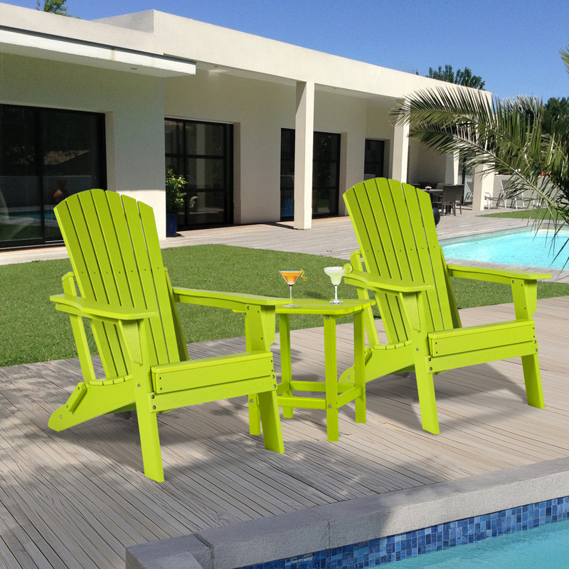 Outdoor Adirondack Chair, Lime Green