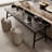 Black Rectangular Solid Wood writing desk-118002305