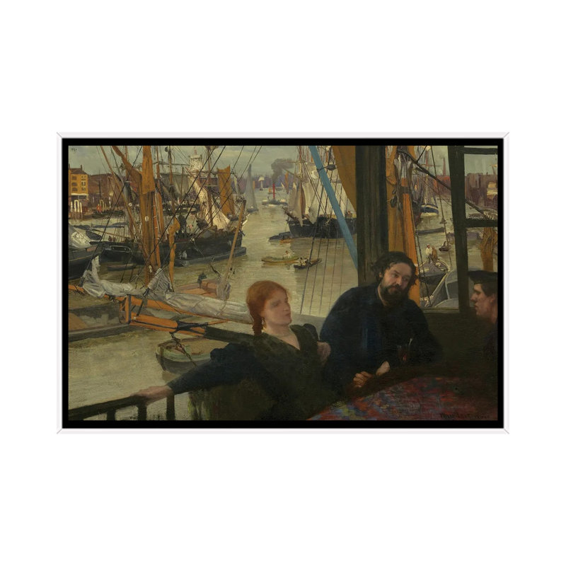 Print, 101.6 cm H x 152.4 cm W x 4.445 cm D, White