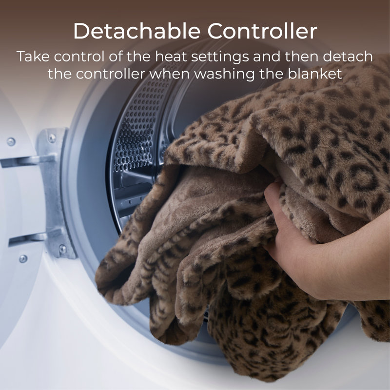 Carmen Electric Heated Throw, Brown