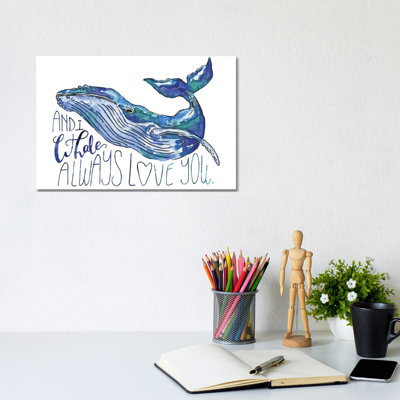 Whale Love by Catherine McGuire - Wrapped Canvas Gallery-Wrapped Canvas Giclée