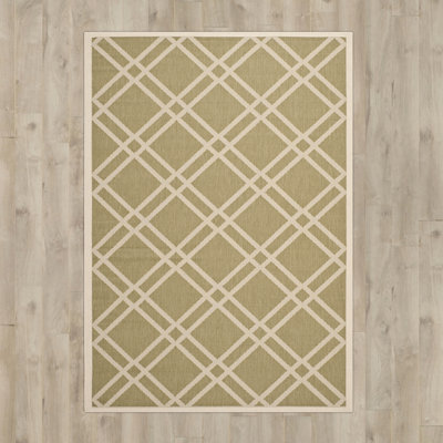 Kessler Geometric Hand Woven Indoor / Outdoor Area Rug