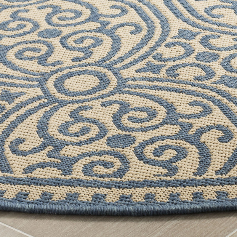 Burnell Linden 100 Performance Geometric Indoor/Outdoor Area Rug, Rectangle 8' x 10'