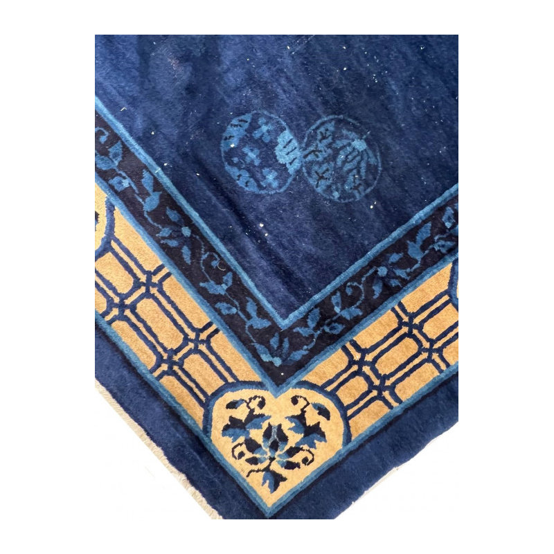 Chinese Antique Art Deco rug 9'X 11'5''