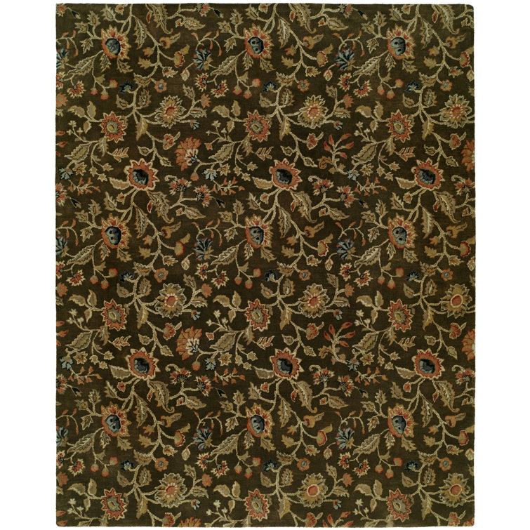 Wool Floral Indoor Rug