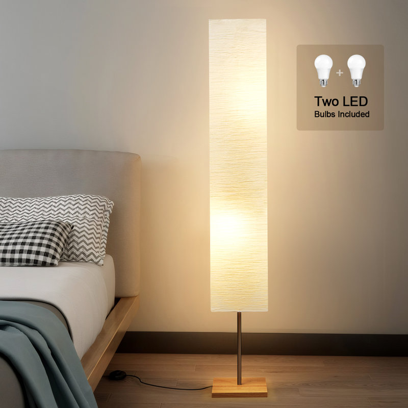 Adeela 65" Floor Lamp for Living Room 3 Way Dimmable LED Floor Lamp Column Floor Lamp