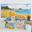 Surf Board on Summer Sea - Peinture sur toile-967281855-967281851