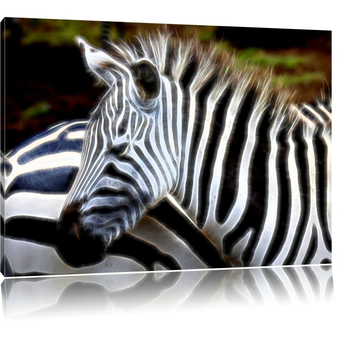 Leinwandbild Prächtiges Zebra