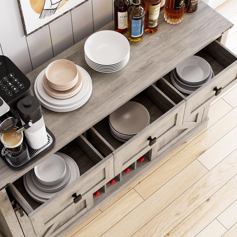 Armoire de bar 15,5 po Claudia, Gris