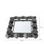 Goeltz Metal Frame 76.2cm Grey Gunmetal Square Wall Mirror, Wall Mounted Accent Mirror