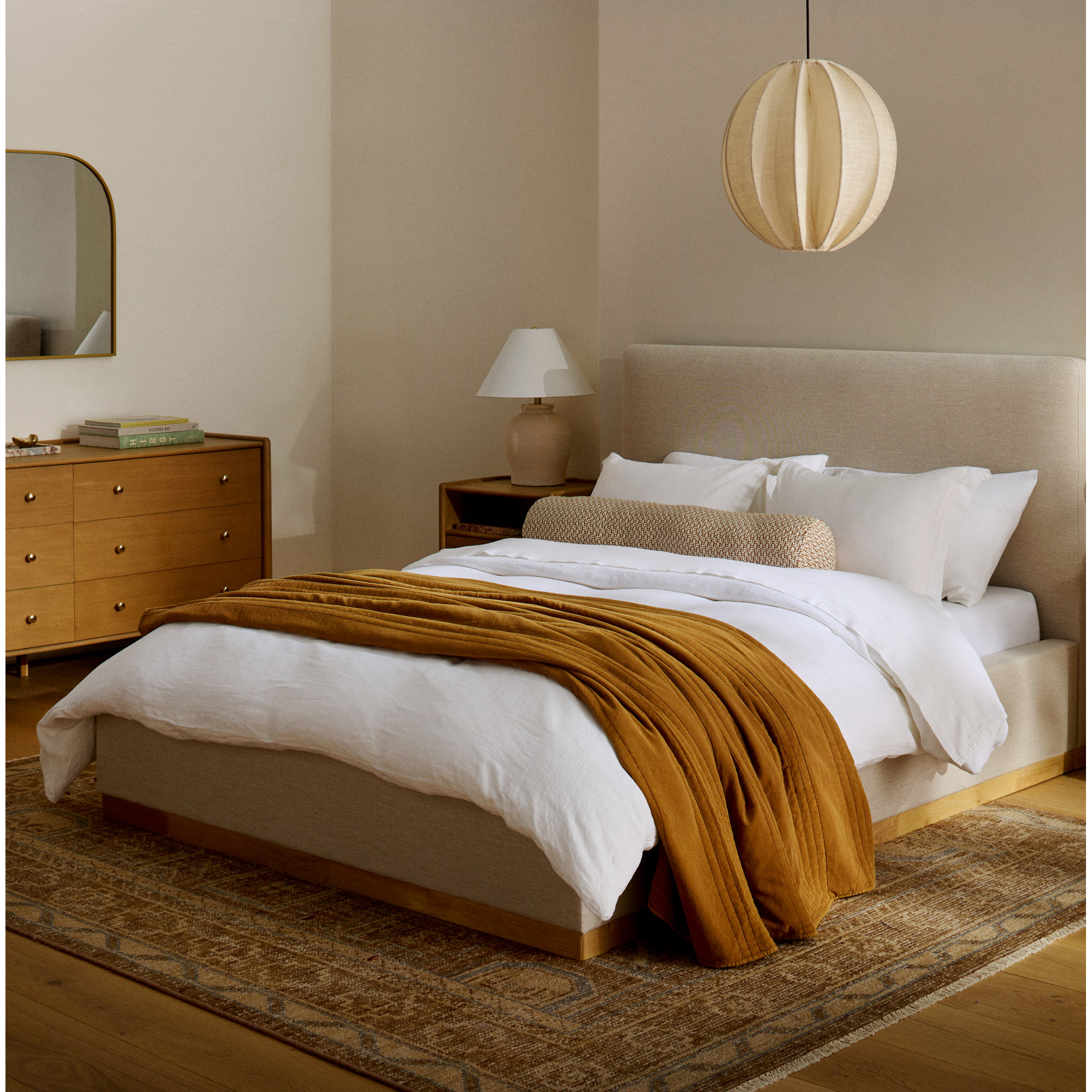 Mira Vine Hand Knotted Wool Area Rug, Rectangle 8'9" x 11'9"