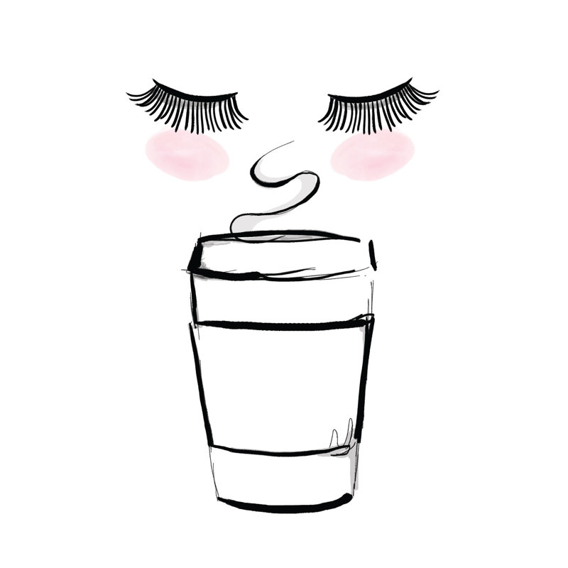 Coffee Eyes - Painting Print, 91cm H x 61cm W, Wrapped Canvas