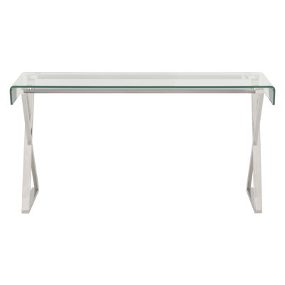 Turner 53.2 in. Glass Console Table