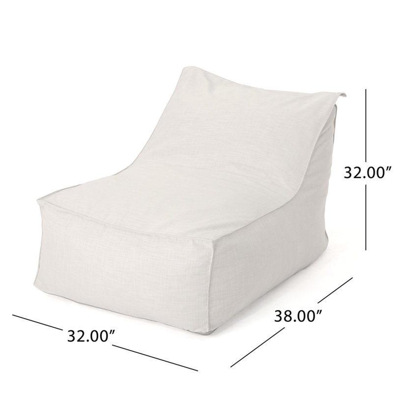 Ettie Fauteuil à billes en tissu résistant à l'eau, kaki, khaki