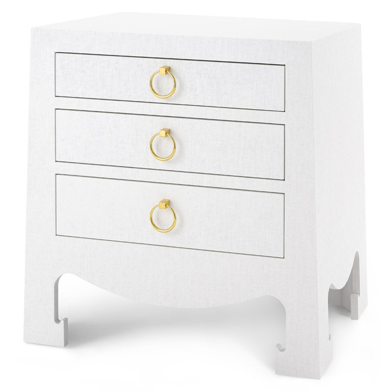 Jacqui End Table, White