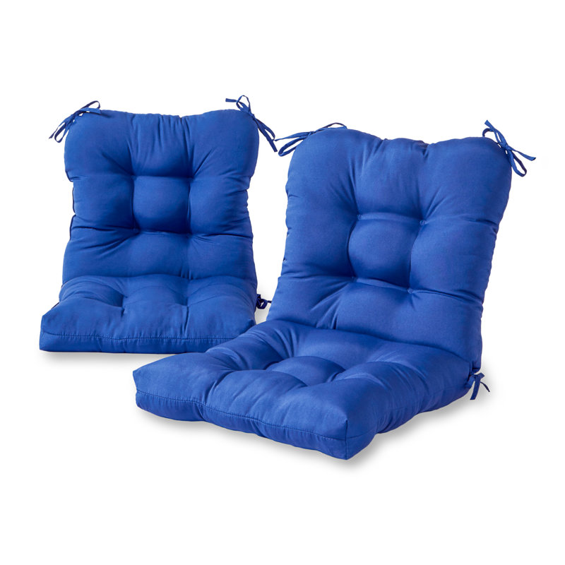 Lester Outdoor Chair Cushion, Marine Blue, 2, 21" H x 21" W x 21" D