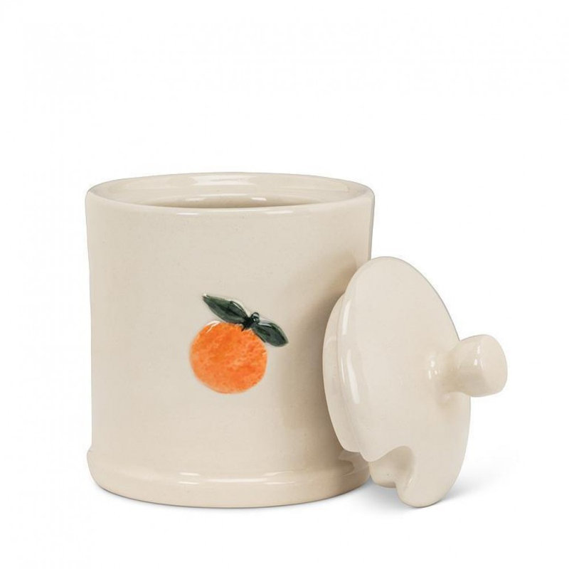 Pot à confiture orange