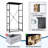 4 Drawer Dresser for Bedroom, Narrow Chest of Drawers, Wooden Top and Study Iron Frame 18"x37.5"-(WxH)