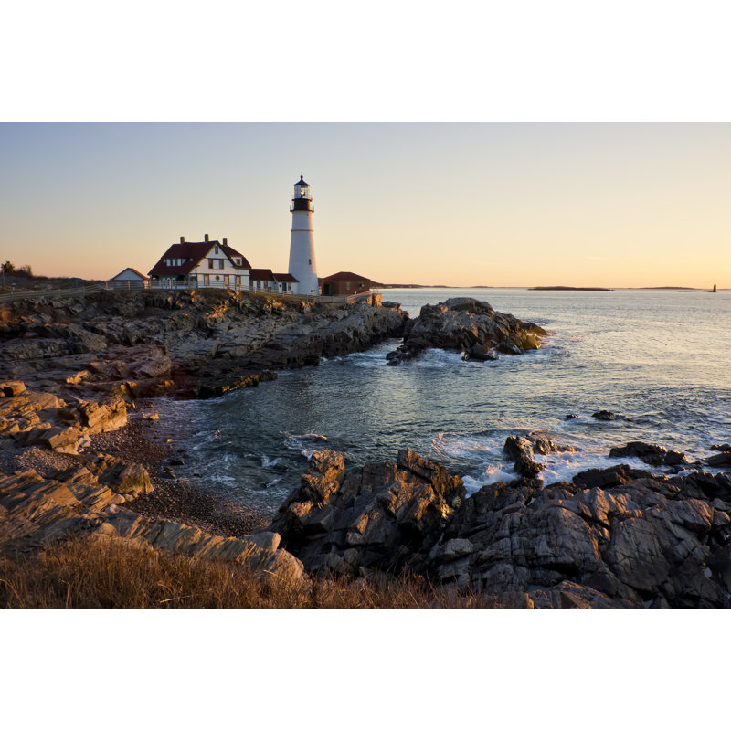 Phare de Portland - photographie sur toile tendue, L 36 po x H 24 po