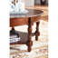 Table basse en bois massif avec rangement Canora